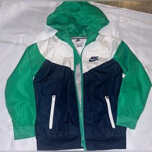 Nike Kids' Green and White Jersey sz 4-5